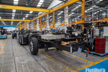 El chasis de un camión