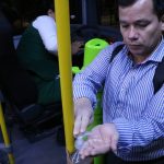 Hay menos gente en transporte público