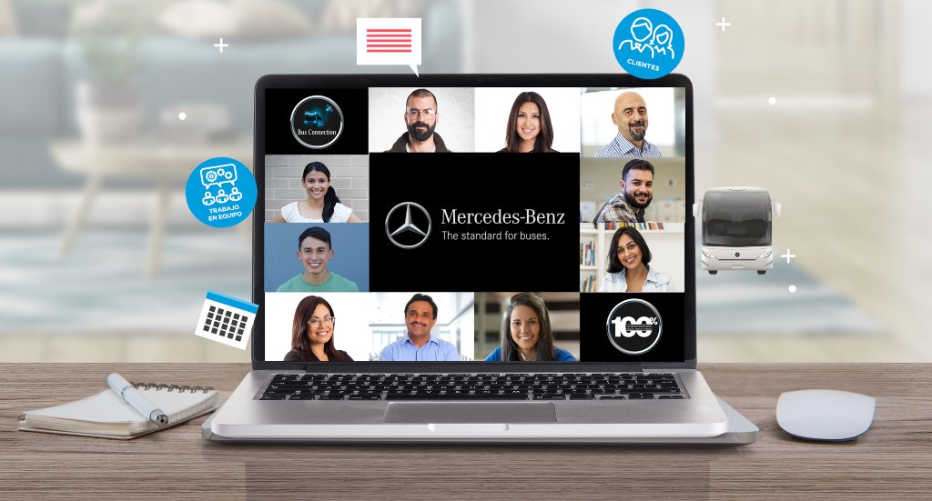 Mercedes-Benz Autobuses está capacitando distribuidores y clientes por medio de videoconferencias