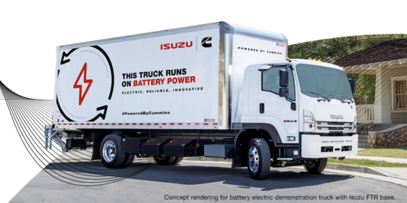 Isuzu y Cummins van por camiones eléctricos de batería