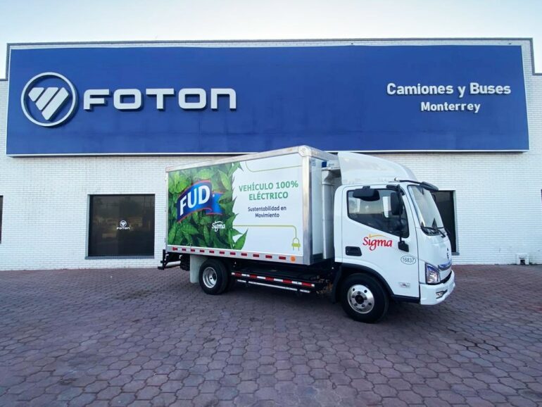 Sigma se electrifica con camiones Foton
