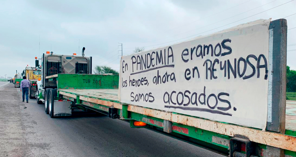 Transportistas rechazan cobro por transitar en Reynosa