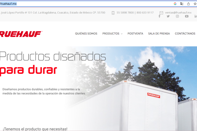 Fruehauf renueva su sitio web