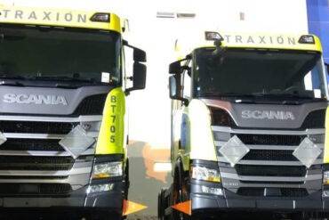 TRAXIÓN adquiere 43 tractocamiones Scania a gas natural