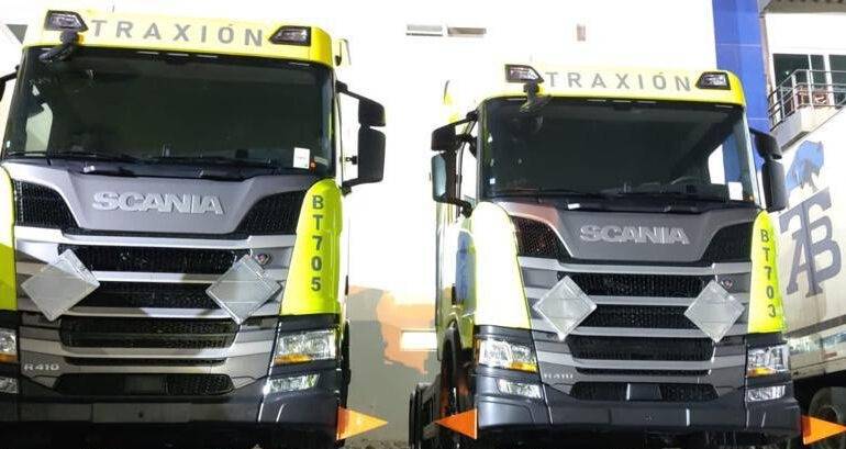 TRAXIÓN adquiere 43 tractocamiones Scania a gas natural