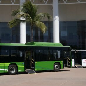 Prueban en Puerto Vallarta, autobuses eléctricos Sunwin