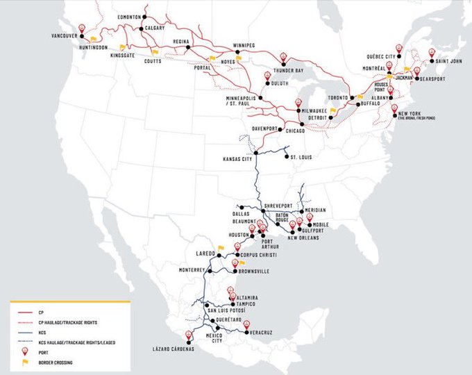 La ferroviaria Canadian Pacific Kansas City de México inicia operaciones