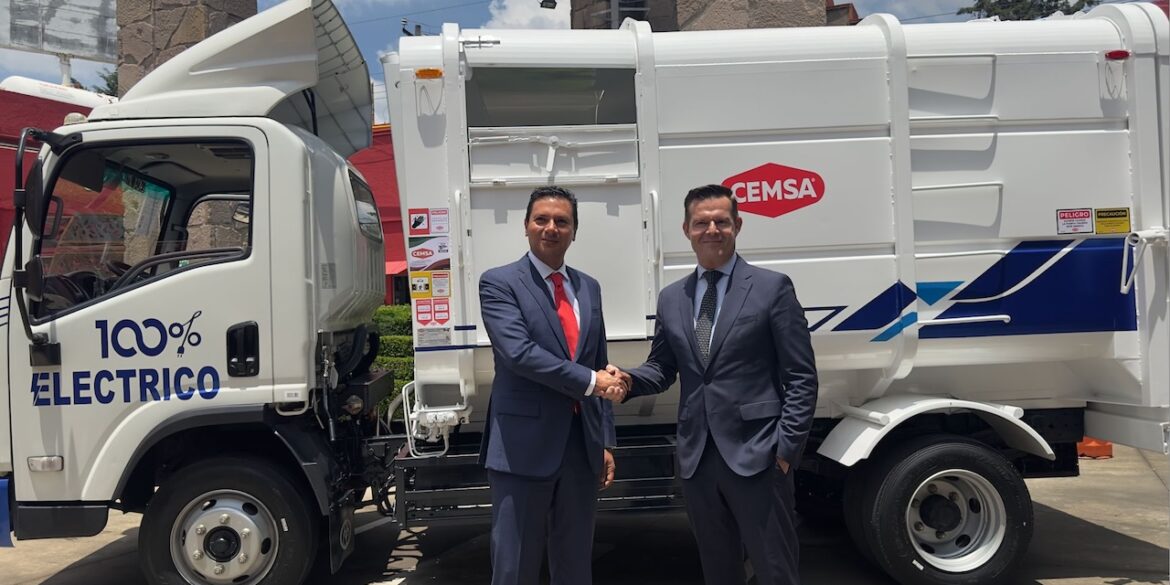 Auteco México y Cemsa lanzan el primer camión recolector de basura 100% eléctrico con ingeniería mexicana