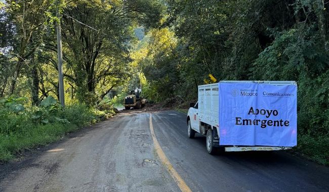 Afectaciones en carreteras por lluvia foto de SICT