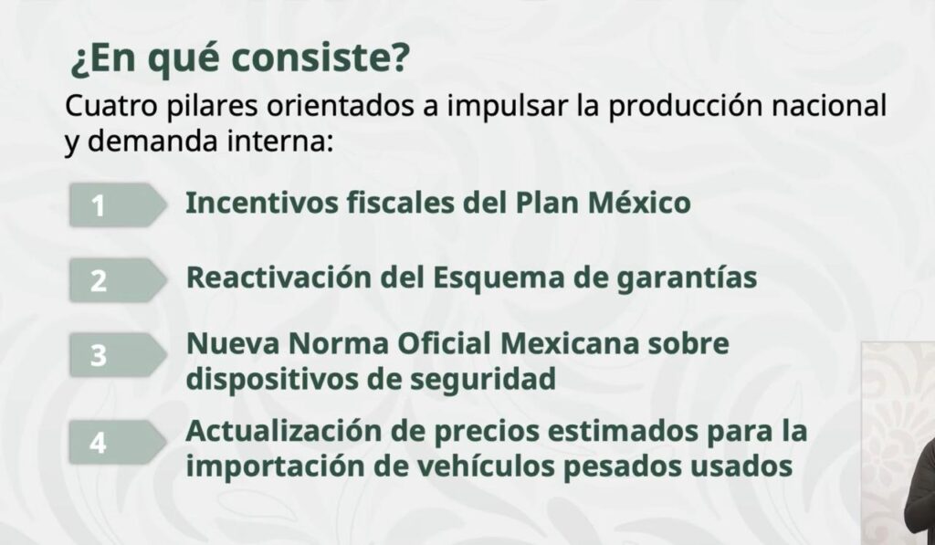 Paquete de apoyos a la industria del autotransporte